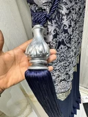 NİVEMESHOME LACİVERT SAÇAKLI GRİ APARAT TAVAN TOPLAMA BRAÇOL - 4