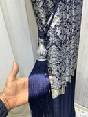 NİVEMESHOME LACİVERT SAÇAKLI GRİ APARAT TAVAN TOPLAMA BRAÇOL - 3