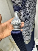 NİVEMESHOME LACİVERT SAÇAKLI GRİ APARAT TAVAN TOPLAMA BRAÇOL - 2