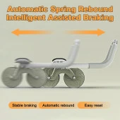 Relife Ab-04 Ab Roller Dirsek Destekli Karın Çalıştırıcı, Otomatik Geri Tepme Özellikli, Diz Matlı Karın Kası Çalıştırıcı, Erkekler ve Kadınlar Için, Karın Kası Antrenmanı, Çift Tekerlekli - 5