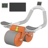 Relife AB-06 Ab Roller Dirsek Destekli Karın Çalıştırıcı, Otomatik geri tepme özellikli, Diz Matlı Karın Kası Çalıştırıcı, Erkekler ve Kadınlar için, Karın Kası Antrenmanı, çift tekerlekli - 1