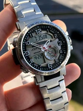 JOE-KJ02 Joefox Digital&Analog Kronmetre+Takvim+Alarm+Aydınlatma Erkek Kol Saati thumbnail 4