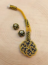 Bakır El İşi Kazaz Püskül & 2 Habbeli Takım (45542) thumbnail 2