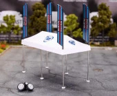 Mini Gt AC16 Paddock Service Tent Set-Martini Racing Model Araba thumbnail 1