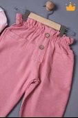 Babyhola Bayramlık Kız Bebek Çocuk Çıtçıtlı Badi Pantolon Şık Alt Üst Takım 2327 - 4