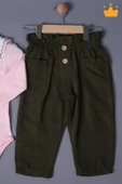 Babyhola Bayramlık Kız Bebek Çocuk Çıtçıtlı Badi Pantolon Şık Alt Üst Takım 2327 - 10