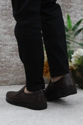 Mehmet Mete 42432 Kahve İç Ve Dış Hakiki Deri Rahat Yumuşak Erkek Ayakkabı thumbnail 4