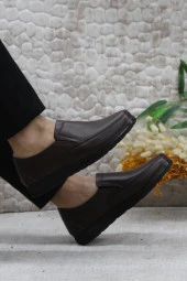 Mehmet Mete 42432 Kahve İç Ve Dış Hakiki Deri Rahat Yumuşak Erkek Ayakkabı thumbnail 5