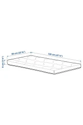 Bebek Yatağı Krummelur Beyaz MeridyenDukkan 60x120 Cm, 8 Cm Kalınlık - 5