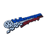 VOLKSWAGEN SPORT YAZILI ALÜMİNYUM STICKER - 1