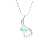 925 Ayar Gümüş Akumarin Taşlı Sarmaşık Kolye thumbnail 4