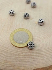 Metal Renkli Zirkon Taş Ara Malzeme 8mm/3  adet (45602) thumbnail 1