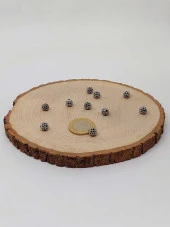 Metal Renkli Zirkon Taş Ara Malzeme 8mm/3  adet (45602) thumbnail 2