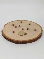 Bakır Renkli Zirkon Taş Ara Malzeme 8mm/3 adet (45604) thumbnail 2