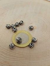 925 Ayar Gümüş Boncuk Ara Malzeme 6mm/2 adet (45608) thumbnail 1