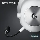 Logitech G PRO X 2 LIGHTSPEED Kablosuz DTS:X Headphone 2.0 - 7.1 Surround Ses Oyun Kulaklığı - Beyaz - 7
