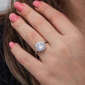 Lucky Life 925 Ayar Gumuss Yuvarlak Montür Tek Taş Lucky Life Lucky Life Kadın Yüzük - 8