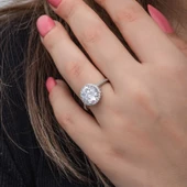 Lucky Life 925 Ayar Gumuss Yuvarlak Montür Tek Taş Lucky Life Lucky Life Kadın Yüzük - 7