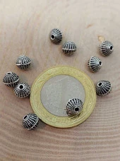 925 Ayar Gümüş Boncuk Ara Malzeme 6mm/2 adet (45632) thumbnail 1