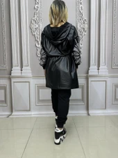 Kol Detaylı Ceketli Crystal Taşlı Takım - SİYAH GÜMÜŞ - 2