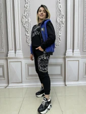 Tatu Yelekli Crystal Taşlı Üçlü Takım - SAKS thumbnail 2