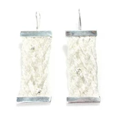 925 Ayar Gümüş El Örgüsü Dorica Toplu Küpe thumbnail 1