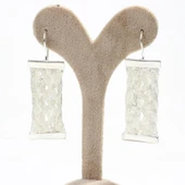 925 Ayar Gümüş El Örgüsü Dorica Toplu Küpe thumbnail 2