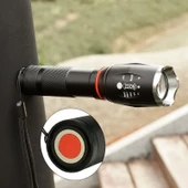 Valkyrie 8000 Lümen COB Lambalı T6 Mıknatıslı El Feneri - 6 Mod - 500 Metre Mesafe thumbnail 5