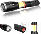 Valkyrie 8000 Lümen COB Lambalı T6 Mıknatıslı El Feneri - 6 Mod - 500 Metre Mesafe thumbnail 3