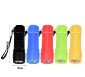 Valkyrie 5 Adet 9 Ledli El Feneri Seti - 5 Farklı Renk - 9 LED Güçlü Işık - Taşıması Kolay Cep Feneri - 9