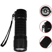 Valkyrie 5 Adet 9 Ledli El Feneri Seti - 5 Farklı Renk - 9 LED Güçlü Işık - Taşıması Kolay Cep Feneri - 12