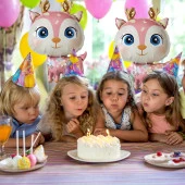 Geyik Pembe Folyo Balon 49x74,5 cm thumbnail 3