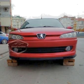 Peugeot 306 1993-2002 Uyumlu Üniversal Laguna Lip Esnek Ön Lip 2 Parça Tampon Altı Dil Karlık Ön Ek - 8