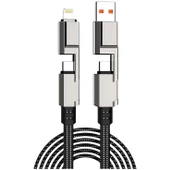 Valkyrie 100W-M 4in1 Güçlü ve Sağlam Data ve Şarj Kablosu - Ios Apple Type-C USB - 4