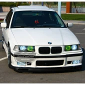 BMW 3 Serisi E36 1990-2000 Uyumlu Üniversal Laguna Lip Esnek Ön Lip 2 Parça Tampon Altı Dil Karlık Ön Ek - 2