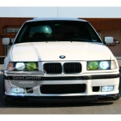 BMW 3 Serisi E36 1990-2000 Uyumlu Üniversal Laguna Lip Esnek Ön Lip 2 Parça Tampon Altı Dil Karlık Ön Ek - 6