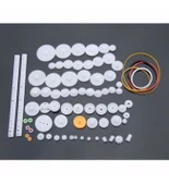 75 Parça Plastik Dişli Seti (DC Motor - Dıy - Hobi Seti) thumbnail 1