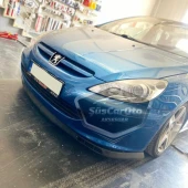 Peugeot 307 2001-2008 Uyumlu Üniversal Laguna Lip Esnek Ön Lip 2 Parça Tampon Altı Dil Karlık Ön Ek - 2