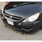 Peugeot 307 2001-2008 Uyumlu Üniversal Laguna Lip Esnek Ön Lip 2 Parça Tampon Altı Dil Karlık Ön Ek - 7