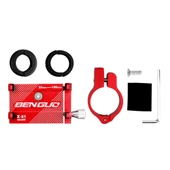 Valkyrie X-81S Metal Motorsiklet Bisiklet Cep Telefonu Tutucu - Alüminyum Alaşım Darbeye Dayanıklı Paslanmaz - 360 Derece Evrensel Kırmızı - 5