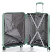 MÇS 3lü Set Kırılmaz Silikon Seyahat Valizi Bavulu V374 Su Yeşili thumbnail 2