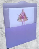 Başlık 90320 DK Tek Kişilik 90'lık Barbie Model Suni Deri Açık Mor Kumaş El Yapım - 3