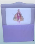 Başlık 90320 DK Tek Kişilik 90'lık Barbie Model Suni Deri Açık Mor Kumaş El Yapım - 1