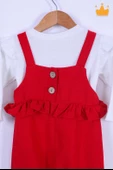 Babyhola Bayramlık Kız Bebek Çocuk Salopet Badi Takım 2338 - 4