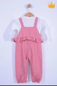 Babyhola Bayramlık Kız Bebek Çocuk Salopet Badi Takım 2338 - 10