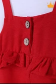 Babyhola Bayramlık Kız Bebek Çocuk Salopet Badi Takım 2338 - 2