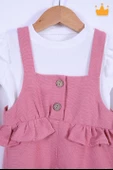 Babyhola Bayramlık Kız Bebek Çocuk Salopet Badi Takım 2338 - 9