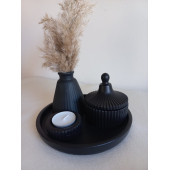 STANDLI MUMLUK SET SİYAH - 1