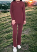 Fitilli Takım Alt Üst Pantolon Bluz Pijama - 7