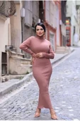 Uzun Tam Boy Triko Elbise - 12